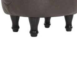 Faux Leather Animal Stool Dark Brown HORSE -Furniture Store undef src sa picid 783212 type whitesh image