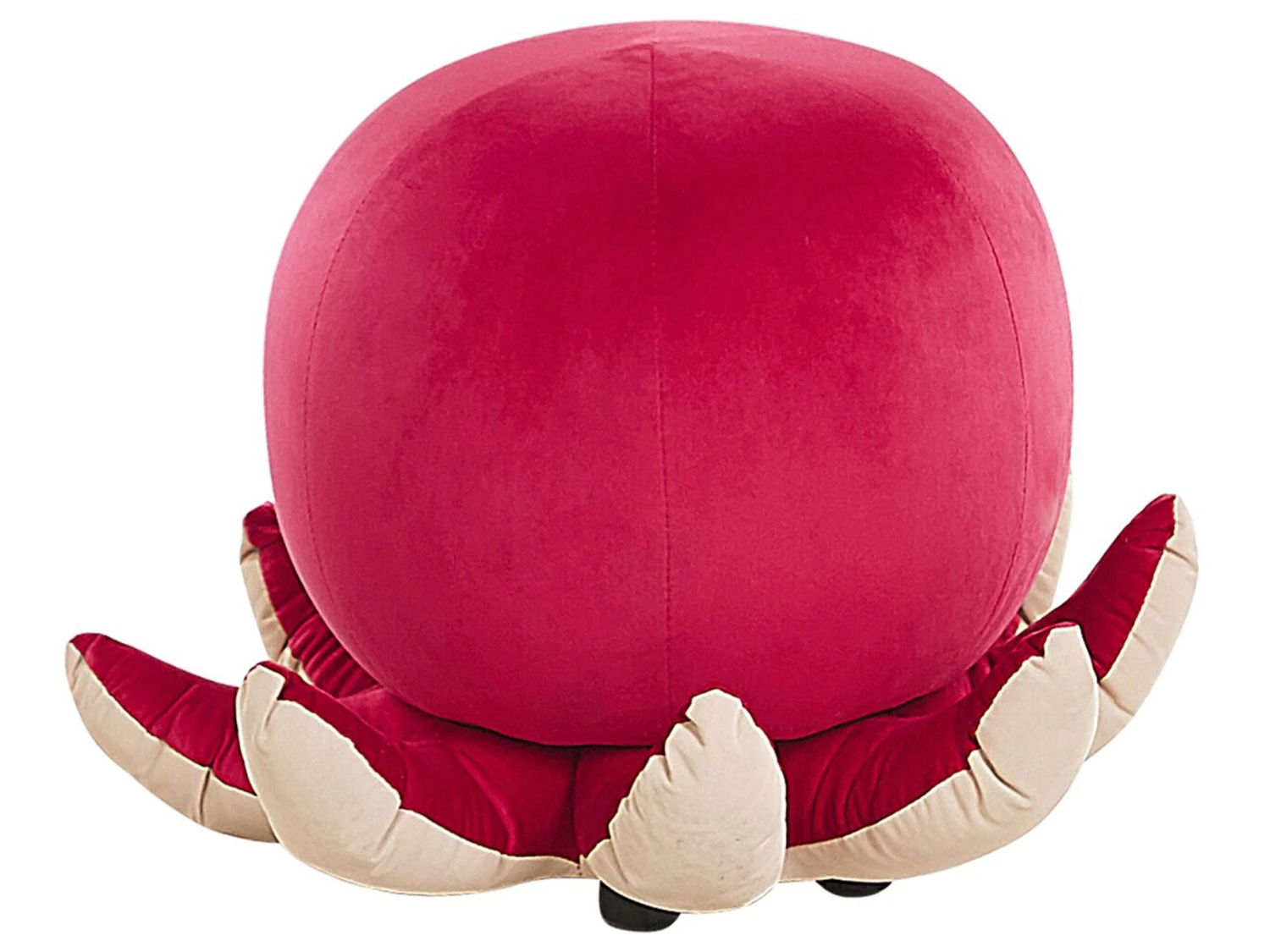 Velvet Animal Stool Red OCTOPUS - Image 4
