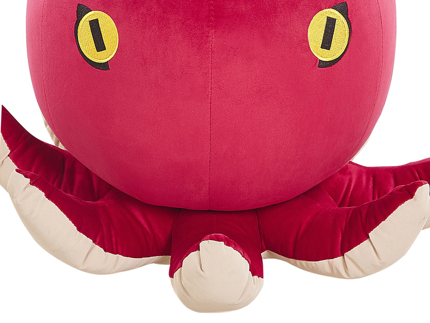 Velvet Animal Stool Red OCTOPUS - Image 6