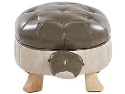 Faux Leather Animal Stool Green TURTLE -Furniture Store undef src sa picid 783656 type whitesh image
