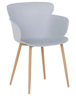 Set Of 2 Dining Chairs Grey SUMKLEY -Furniture Store undef src sa picid 783761 type whitesh image