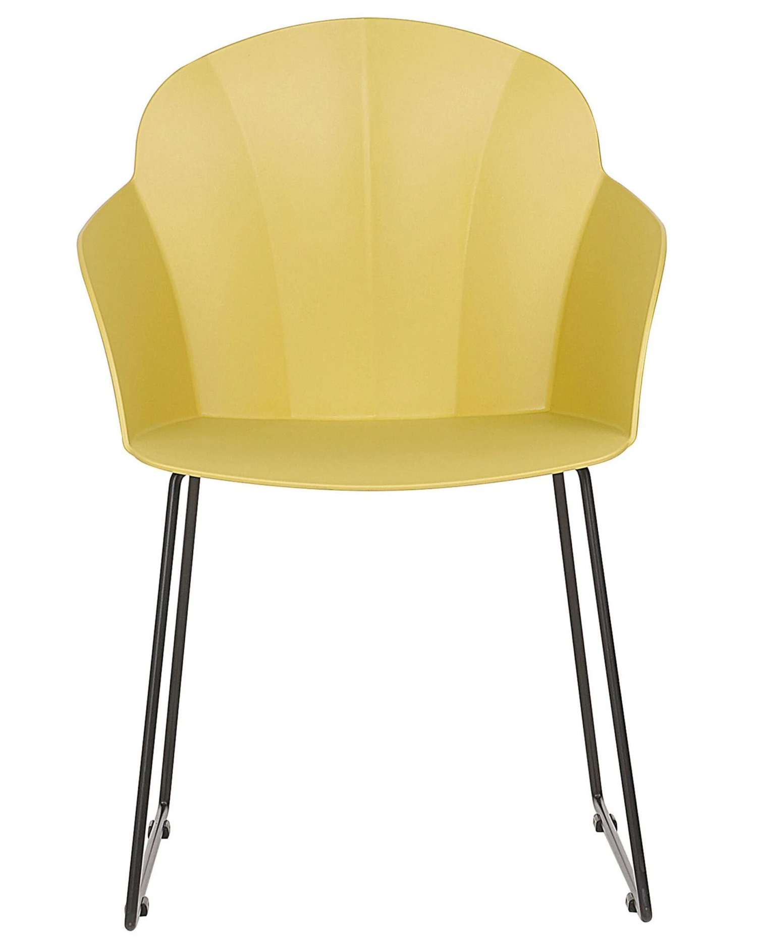 Set Of 2 Dining Chairs Yellow SYLVA - Image 4