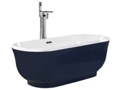 Freestanding Bath 1700 X 770 Mm Blue TESORO -Furniture Store undef src sa picid 785179 type whitesh image