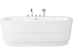 Freestanding Bath With Fixtures 1700 X 800 Mm White EMPRESA
