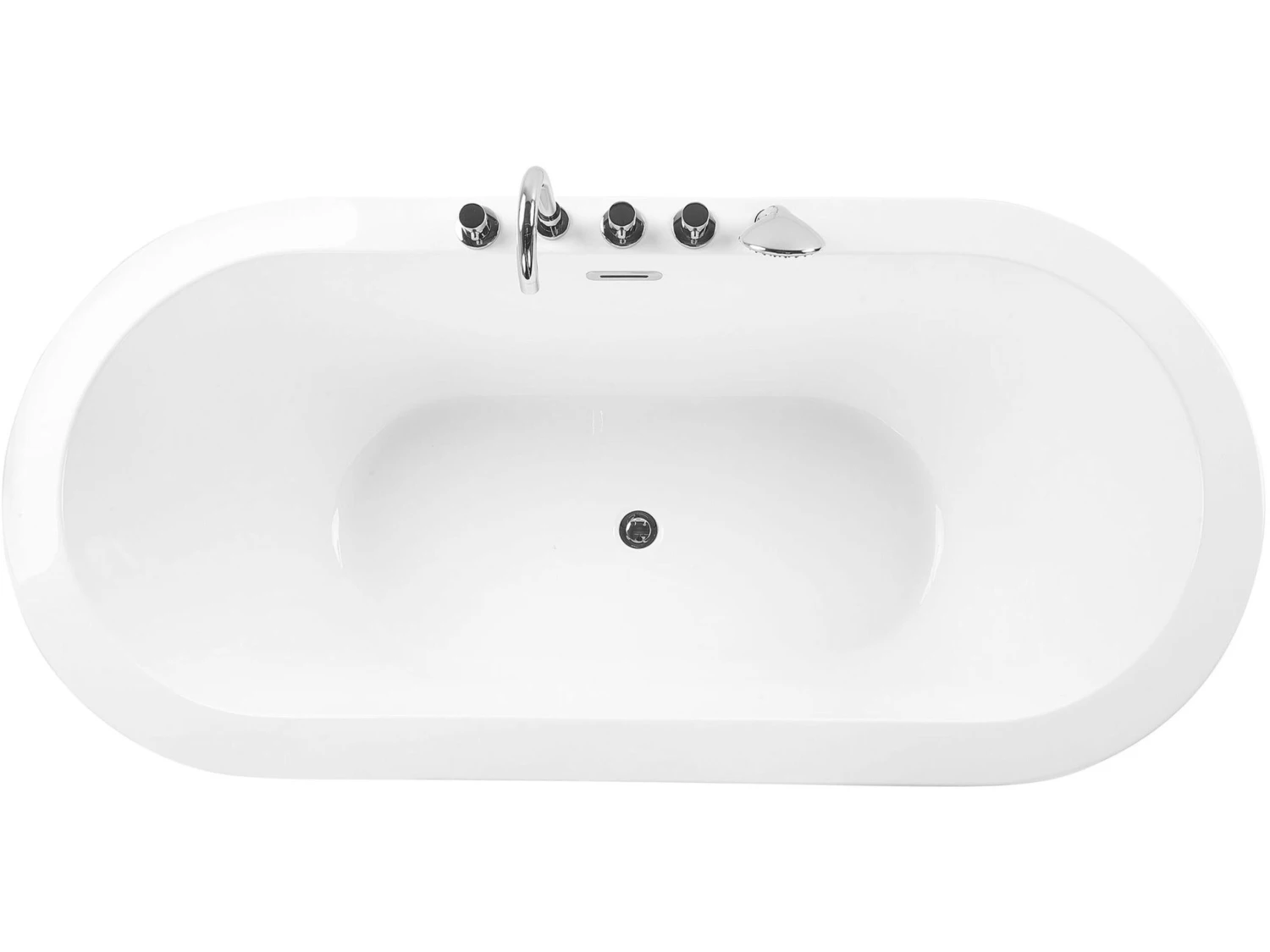 Freestanding Bath With Fixtures 1700 X 800 Mm White EMPRESA - Image 5