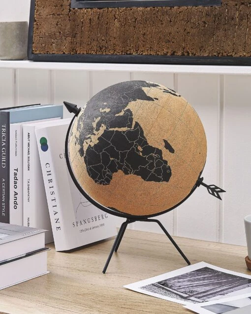 Decorative Globe Cork 35 Cm Brown BATTUTA - Image 2