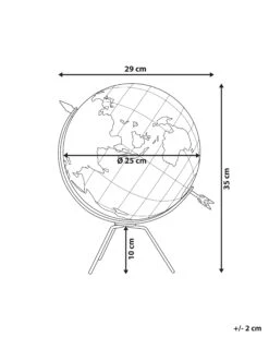 Decorative Globe Cork 35 Cm Brown BATTUTA -Furniture Store undef src sa picid 785605 type whitesh image