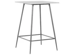 Bar Table 70 X 70 Cm Grey With Black VELTA