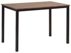 4 Seater Dining Set Dark Wood With Black HAMRY -Furniture Store undef src sa picid 785854 type whitesh image