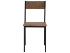 4 Seater Dining Set Dark Wood With Black HAMRY -Furniture Store undef src sa picid 785859 type whitesh image