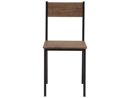 4 Seater Dining Set Dark Wood With Black HAMRY - Image 7