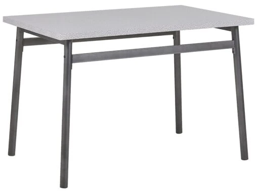 4 Seater Dining Set Grey With Black VELDEN - Image 5