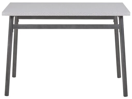 4 Seater Dining Set Grey With Black VELDEN - Image 6