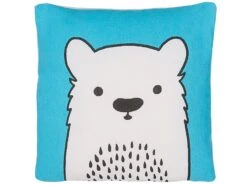 Cotton Kids Cushion Bear 45 X 45 Cm Blue WARANASI