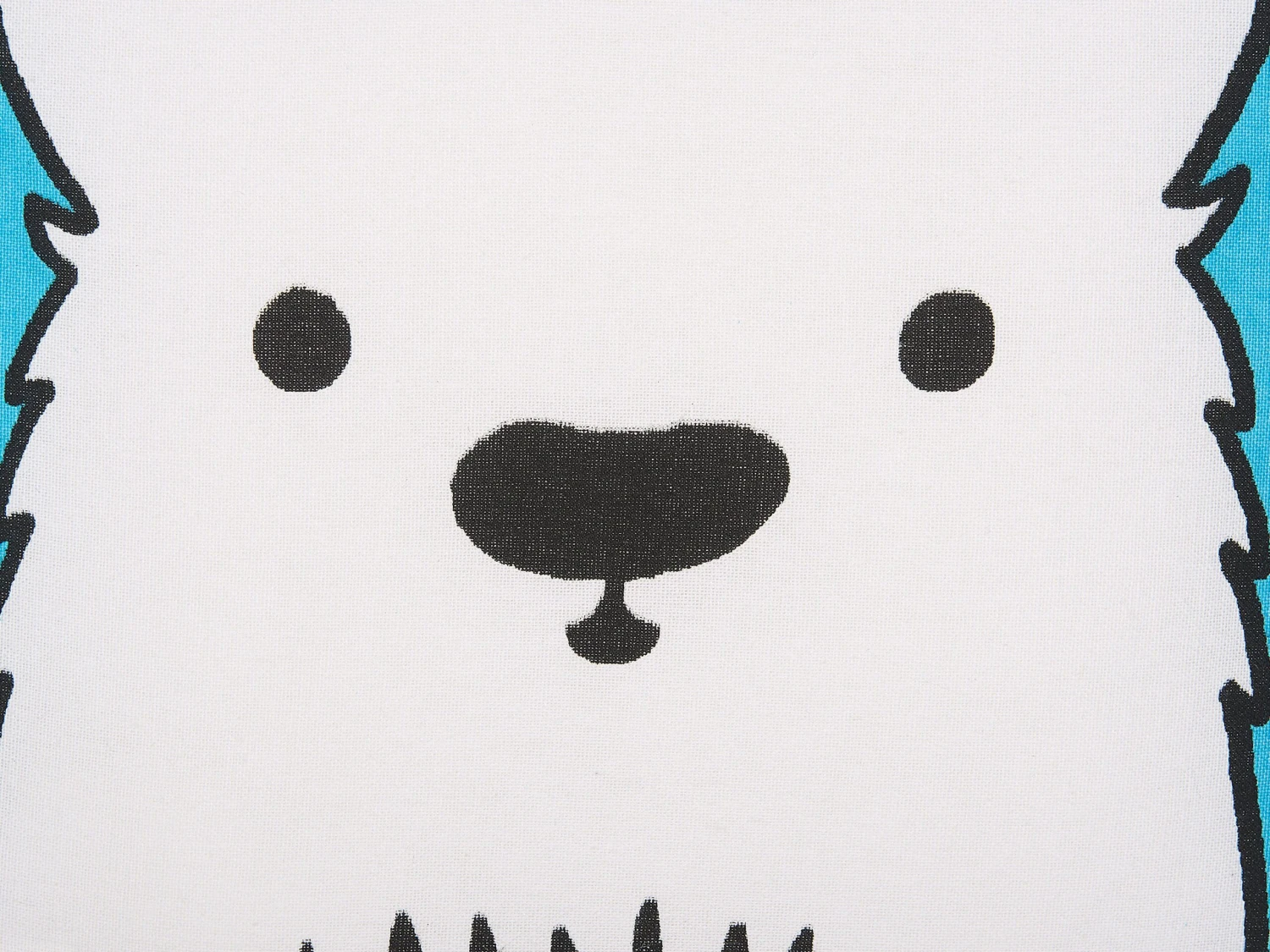 Cotton Kids Cushion Bear 45 X 45 Cm Blue WARANASI - Image 3