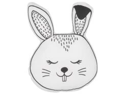 Cotton Kids Cushion Bunny 53 X 43 Cm Black And White KANPUR