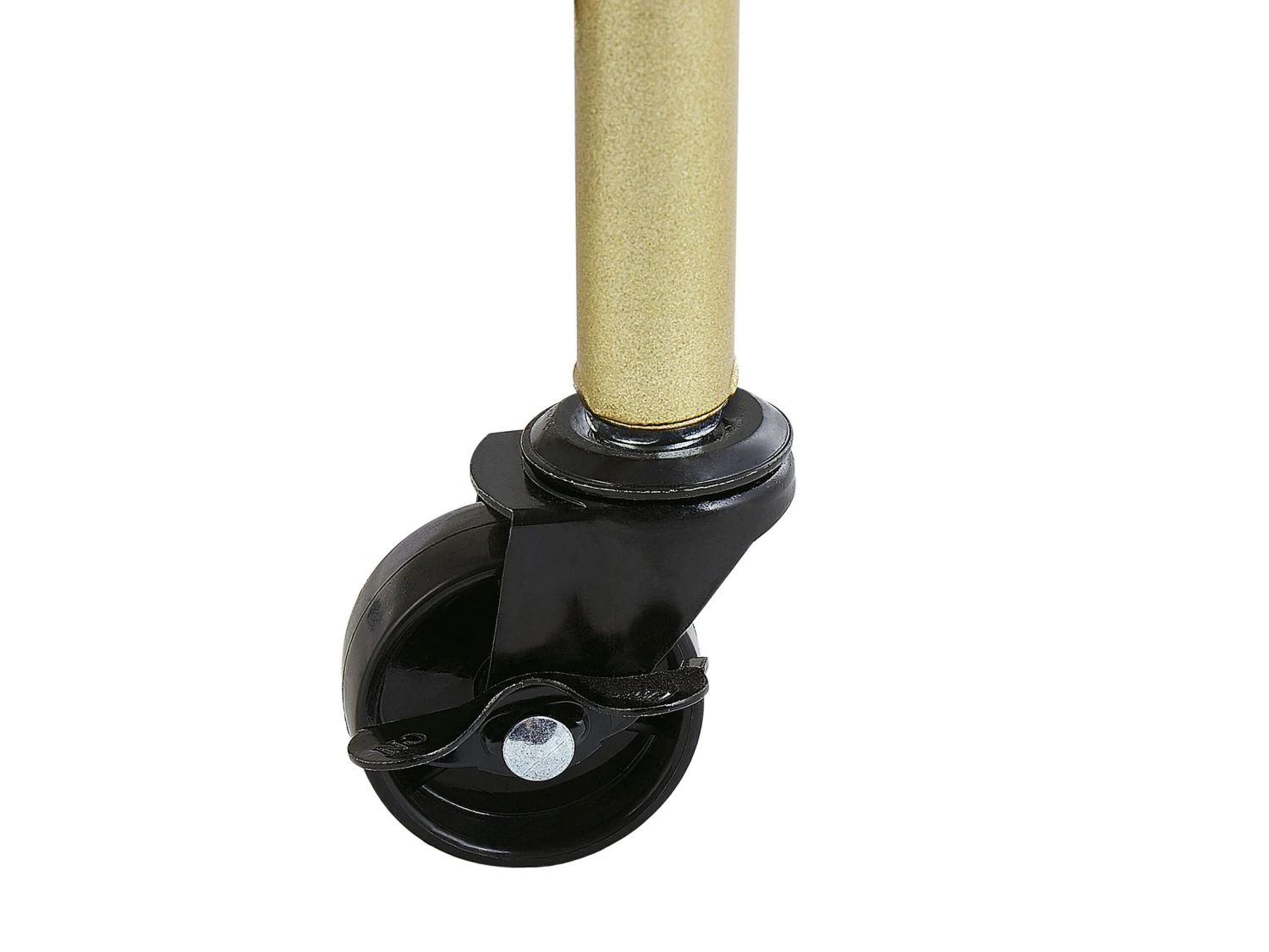 Round Metal Drinks Trolley Gold With Marble Effect SHAFTER - Image 5