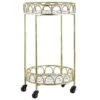 Round Metal Drinks Trolley Gold With Terrazzo Effect SHAFTER -Furniture Store undef src sa picid 791110 type whitesh image