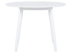 Dining Table ⌀ 100 Cm White ROXBY