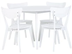 4 Seater Dining Set White ROXBY