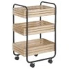 3 Tier Kitchen Trolley Light Wood With Black FORMIA -Furniture Store undef src sa picid 792091 type whitesh image