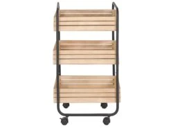 3 Tier Kitchen Trolley Light Wood With Black FORMIA -Furniture Store undef src sa picid 792092 type whitesh image