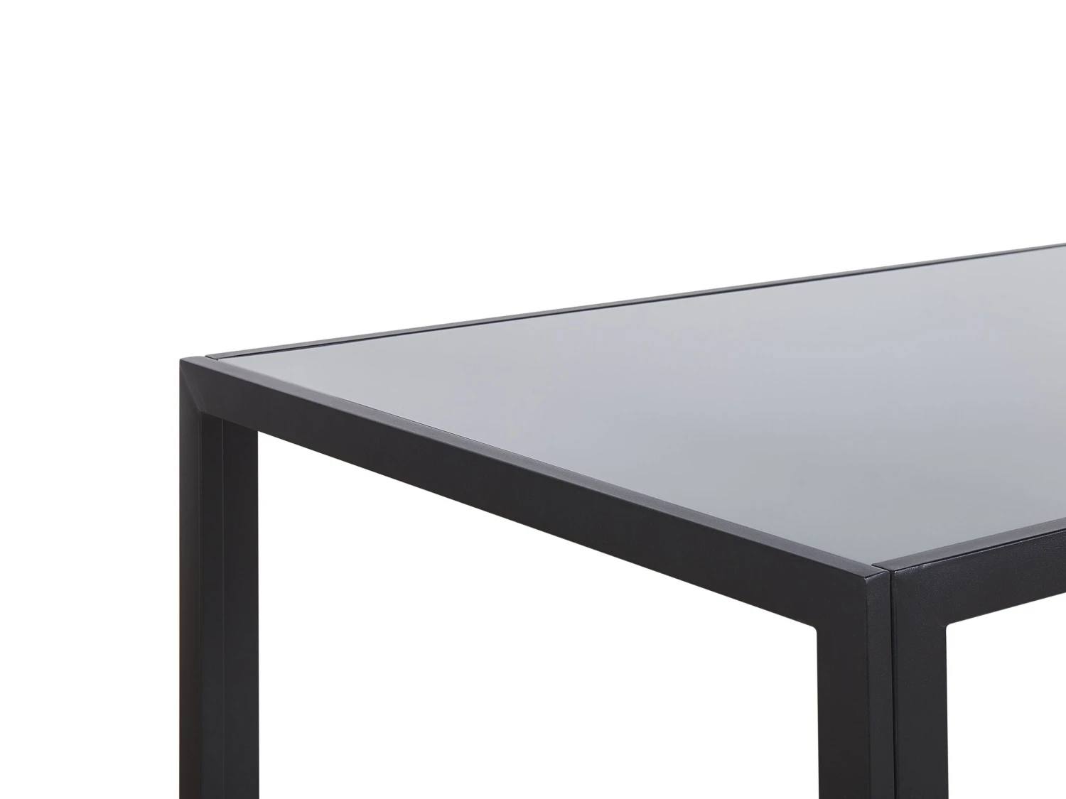 Glass Top Dining Table 120 X 80 Cm Black LAVOS - Image 4