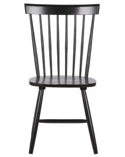 Set Of 2 Wooden Dining Chairs Black BURGES -Furniture Store undef src sa picid 793389 type whitesh image