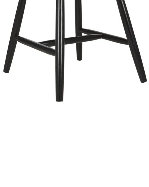 Set Of 2 Wooden Dining Chairs Black BURGES - Image 8