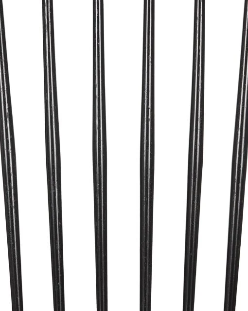 Set Of 2 Wooden Dining Chairs Black BURGES - Image 9