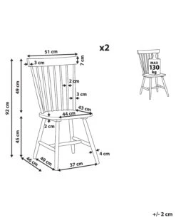 Set Of 2 Wooden Dining Chairs Black BURGES -Furniture Store undef src sa picid 793860 type whitesh image