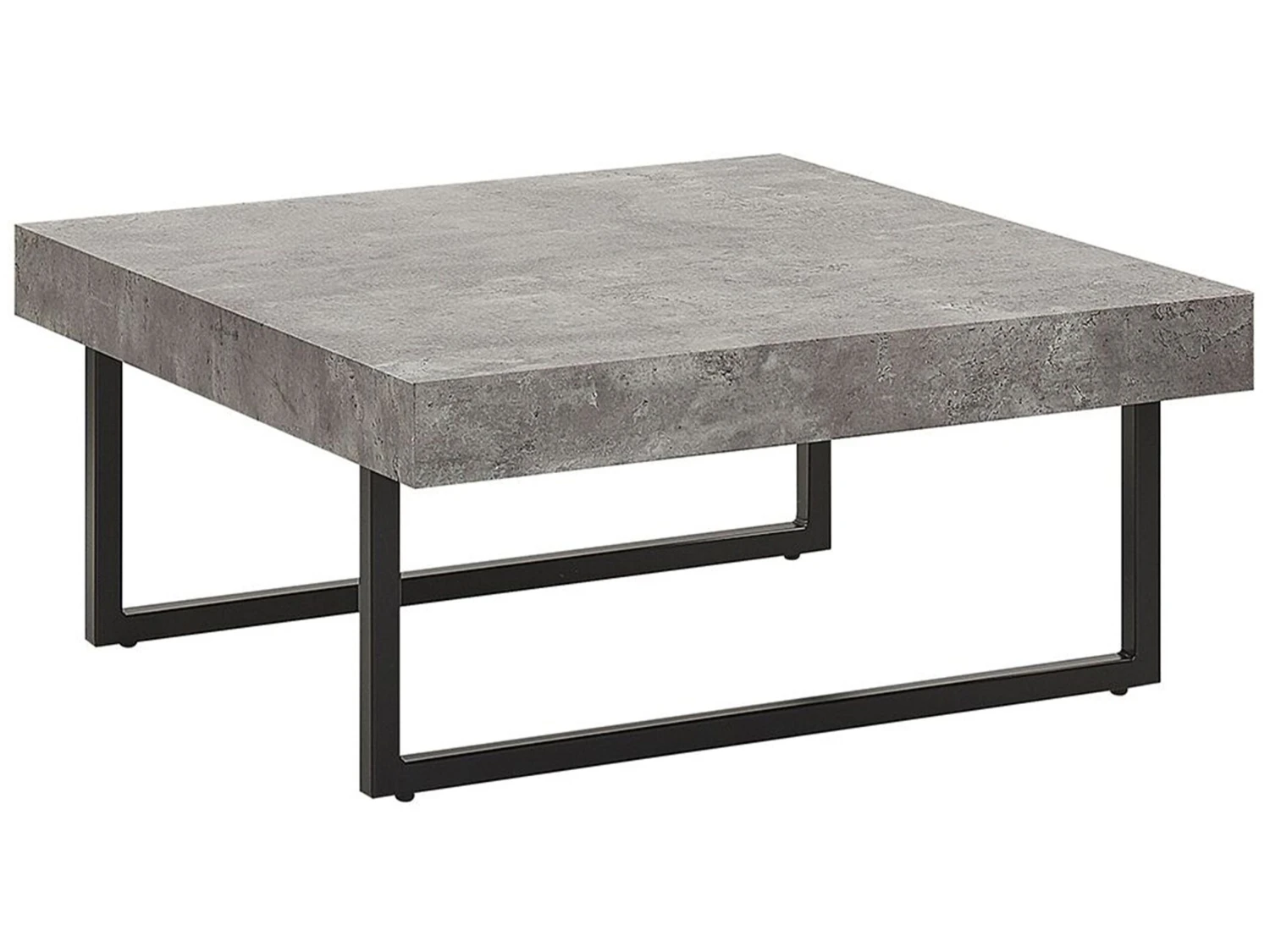 Coffee Table Concrete Effect With Black DELUZ