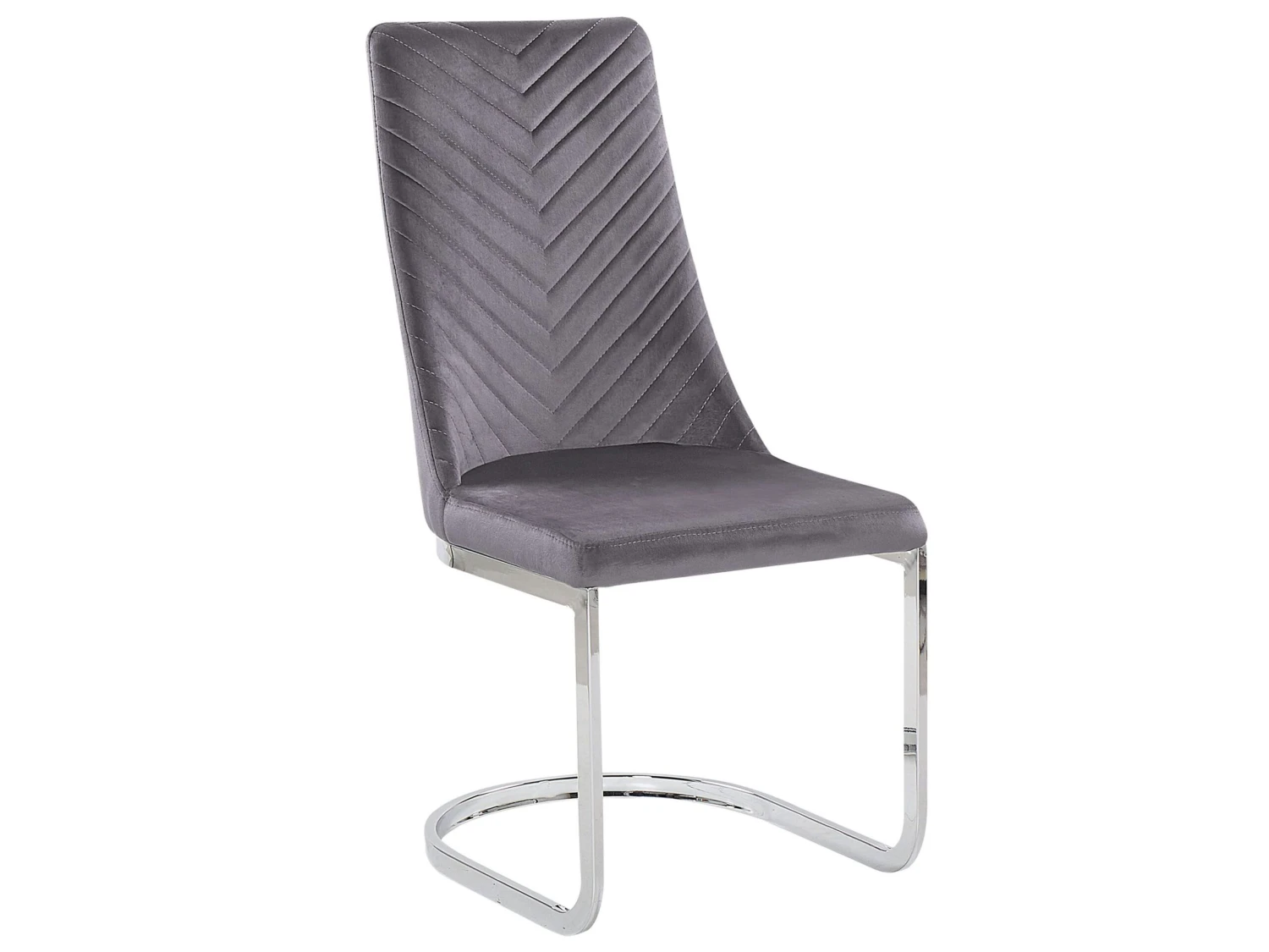 Set Of 2 Velvet Dining Chairs Grey ALTOONA - Image 3
