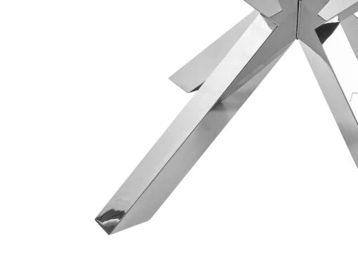 Glass Top Coffee Table Silver STARLIGHT - Image 5