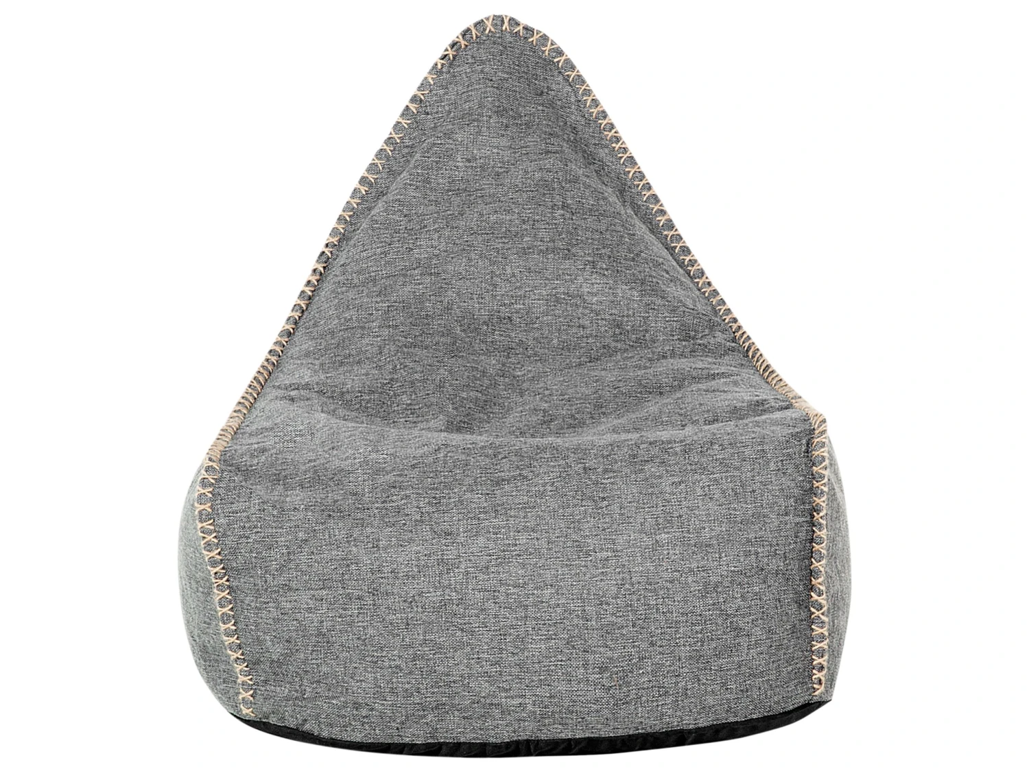 Linen Bean Bag Chair Grey DROP - Image 7