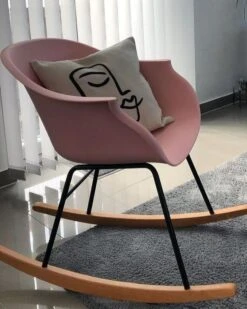 Rocking Chair Pink HARMONY -Furniture Store undef src sa picid 799371 type whitesh image
