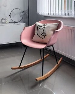 Rocking Chair Pink HARMONY -Furniture Store undef src sa picid 799372 type whitesh image
