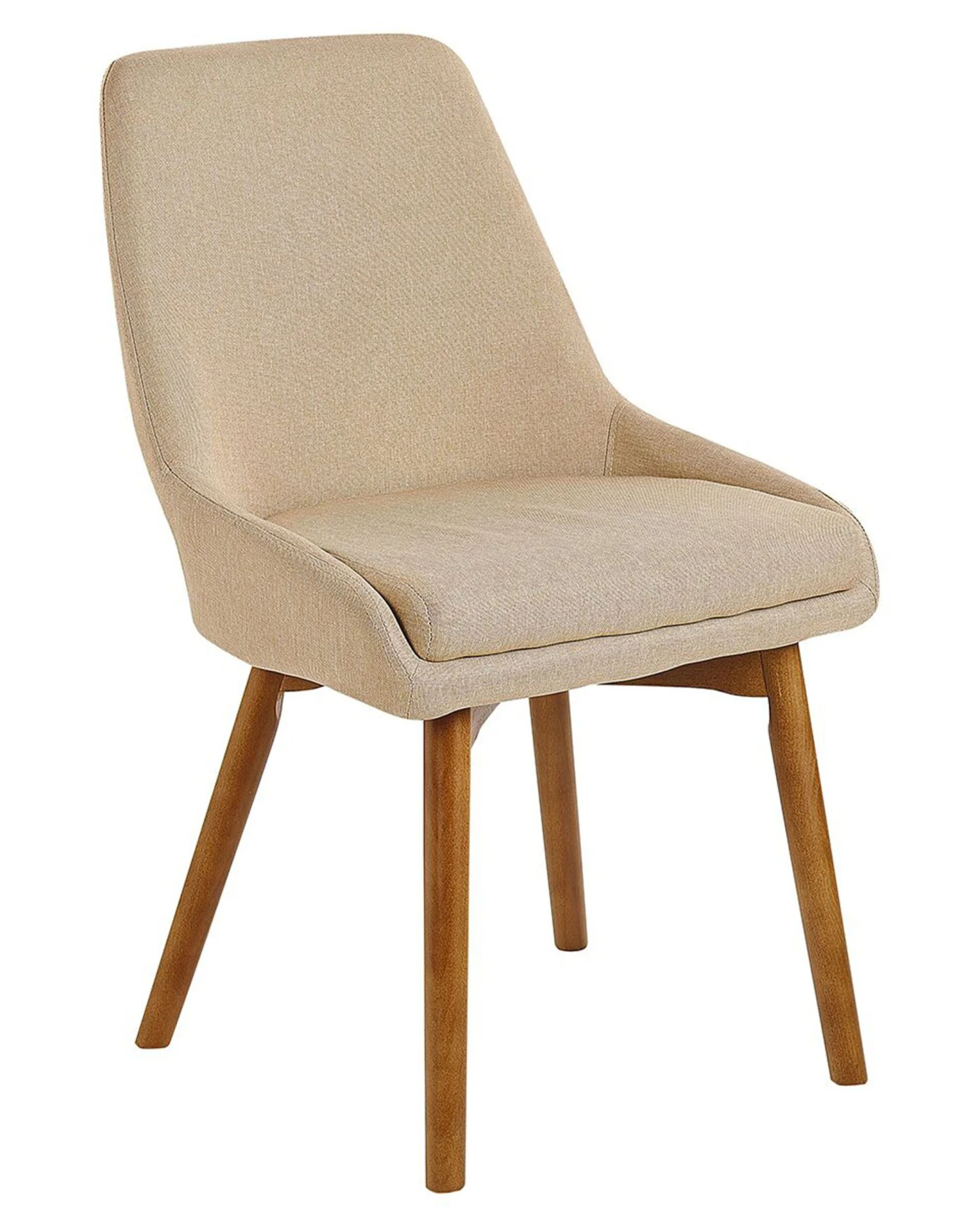 Set Of 2 Fabric Dining Chairs Beige MELFORT - Image 6