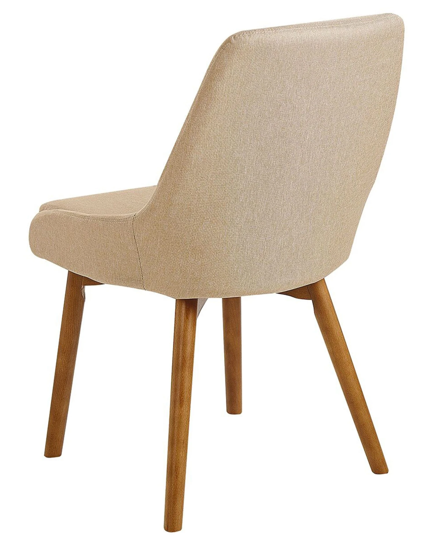 Set Of 2 Fabric Dining Chairs Beige MELFORT - Image 7