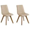 Set Of 2 Fabric Dining Chairs Beige CALGARY -Furniture Store undef src sa picid 800052 type whitesh image