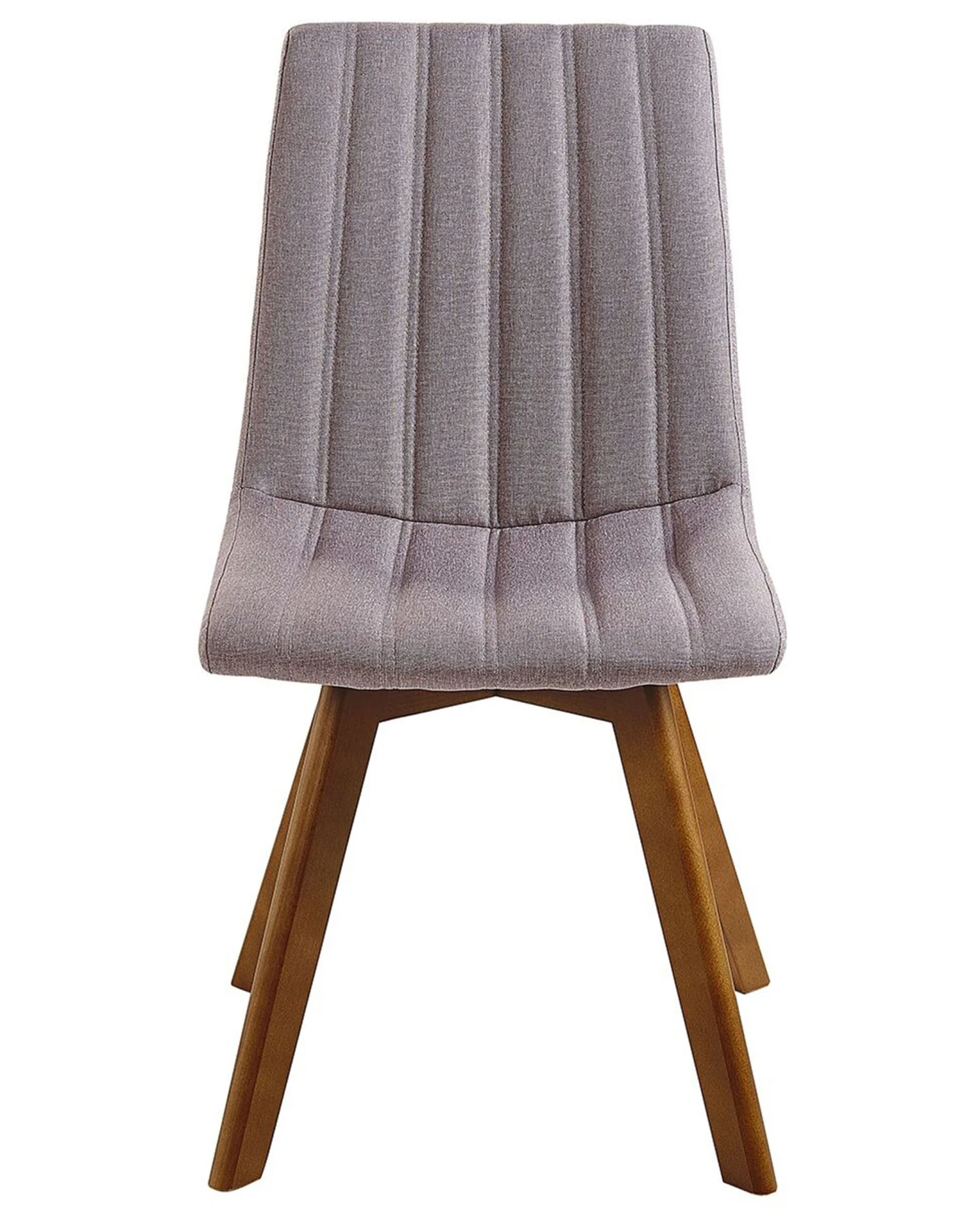 Set Of 2 Fabric Dining Chairs Taupe CALGARY - Image 4