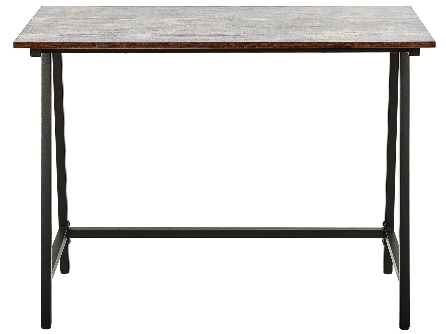 Home Office Desk 100 X 50 Cm Dark Wood With Black VILSECK - Image 3