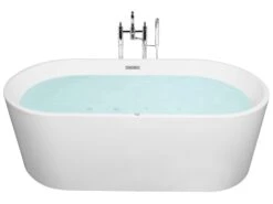 Freestanding Whirlpool Bath With LED 1700 X 800 Mm White HAVANA