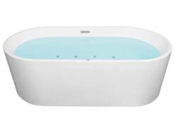 Freestanding Whirlpool Bath With LED 1700 X 800 Mm White HAVANA -Furniture Store undef src sa picid 800885 type whitesh image