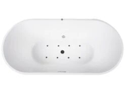 Freestanding Whirlpool Bath With LED 1700 X 800 Mm White HAVANA -Furniture Store undef src sa picid 800892 type whitesh image