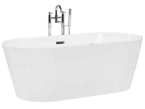 Freestanding Whirlpool Bath With LED 1700 X 800 Mm White HAVANA - Image 8
