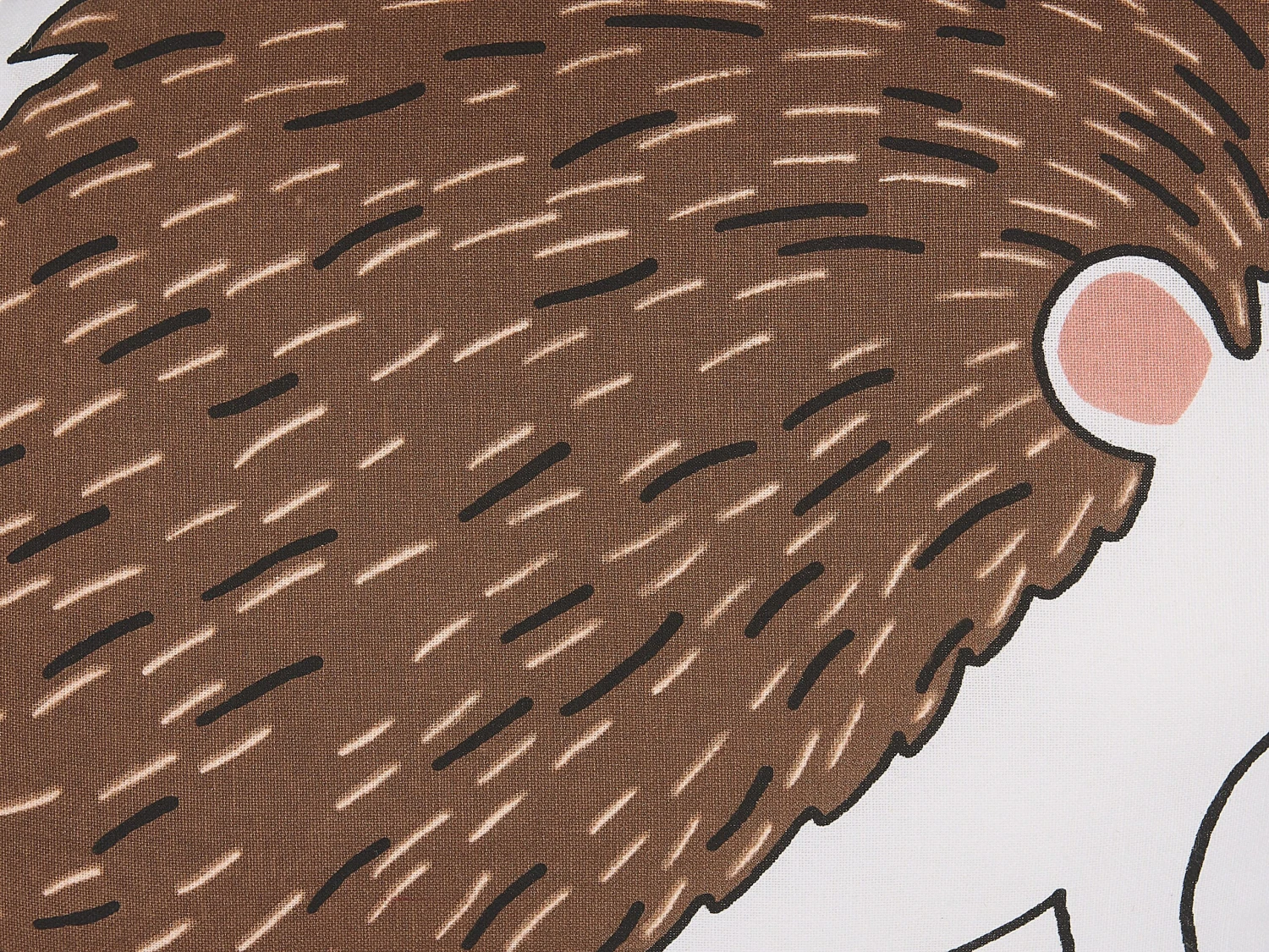 Set Of 2 Cotton Kids Cushions Hedgehog 46 X 36 Cm Brown BENAGULRU - Image 5
