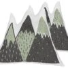 Set Of 2 Cotton Kids Cushions Mountains 60 X 50 Cm Green And Black INDORE -Furniture Store undef src sa picid 801041 type whitesh image