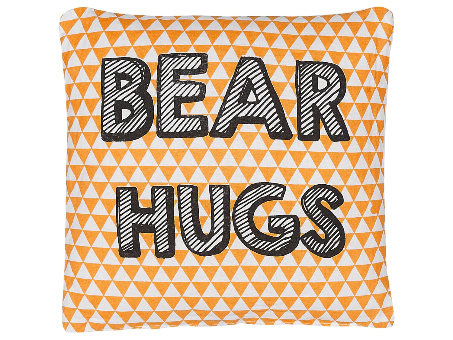 Set Of 2 Cotton Kids Cushions Print 40 X 40 Cm Orange RADZKOT - Image 3