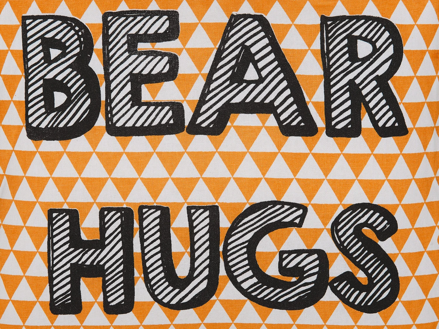 Set Of 2 Cotton Kids Cushions Print 40 X 40 Cm Orange RADZKOT - Image 4